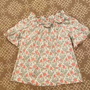 100% cotton floral Sara Campbell top